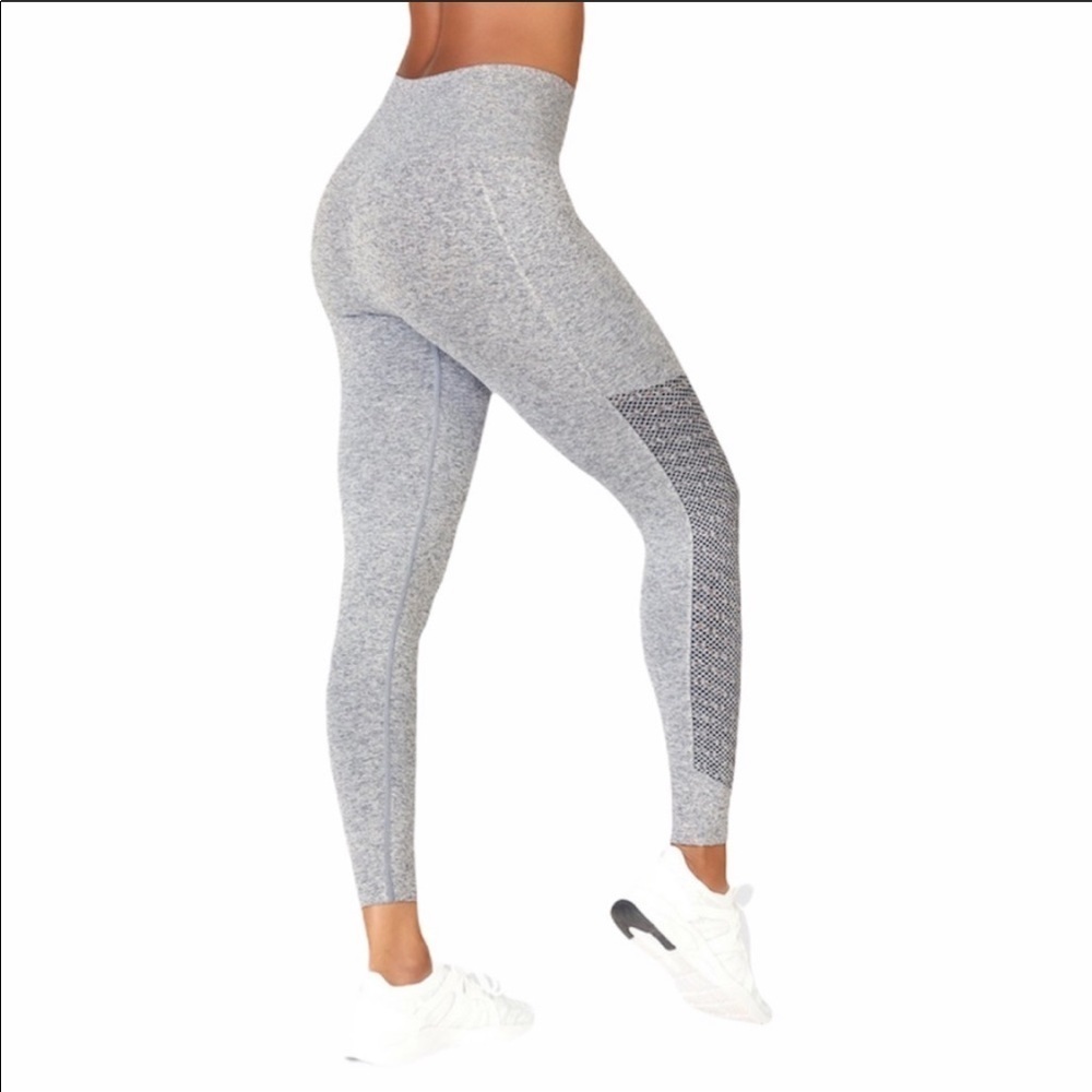 Fabletics- Grey Sync High Waist Seamless Leggings